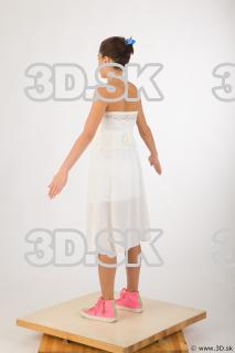 Whole body white dress pink shoes of Leah 0007
